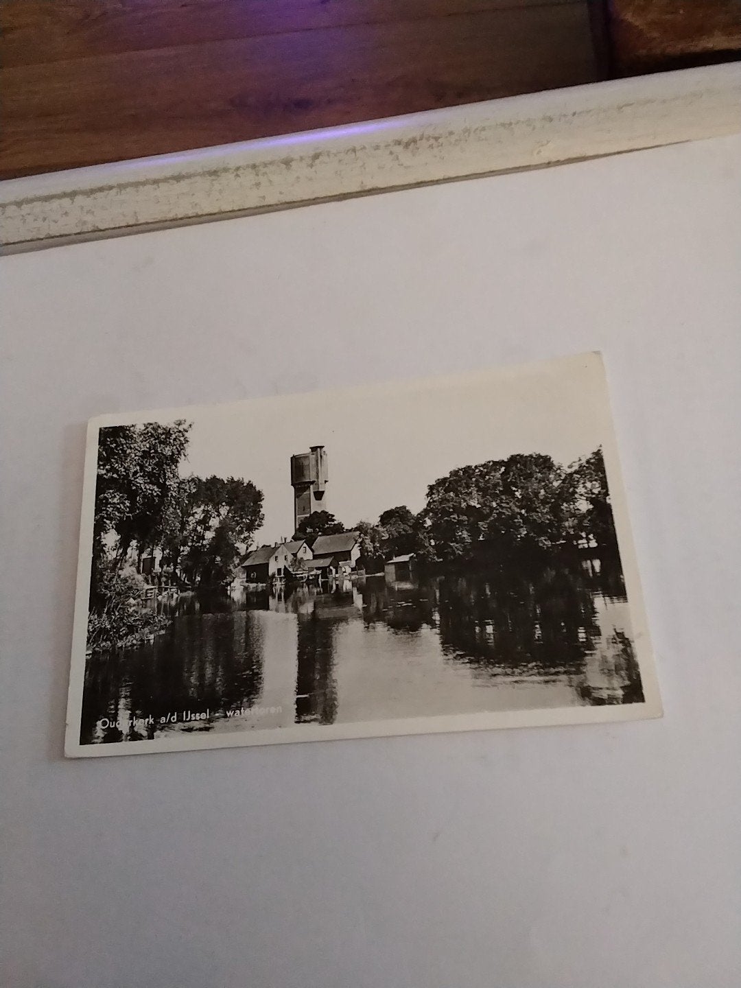 Oud Ootmarsum ansichtkaart met watertoren, Verzamelen, Ophalen of Verzenden, 1940 tot 1960, Gelopen, Overijssel