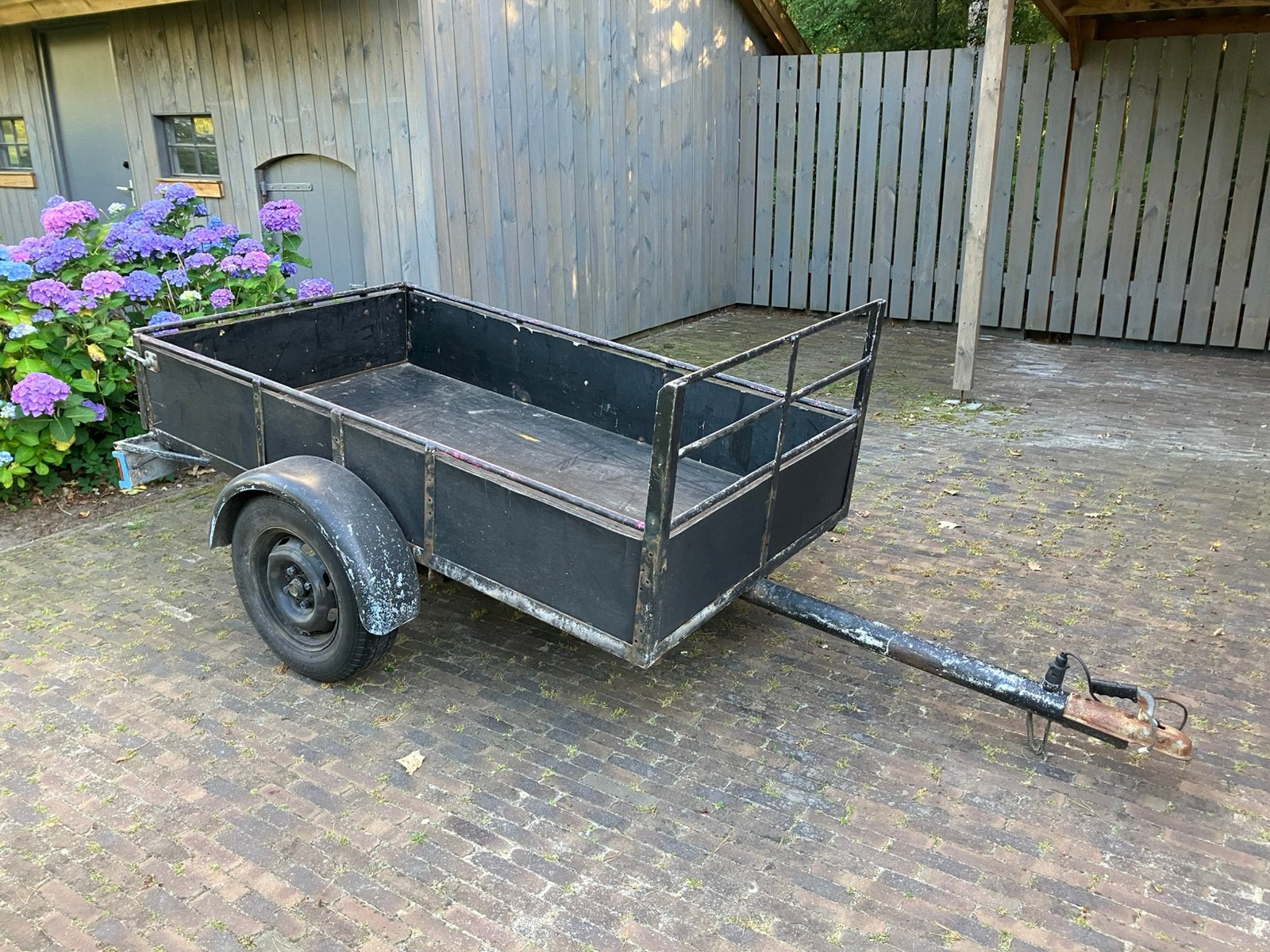 Gebruikte aanhanger - bakmaat ca. 110x190 cm, Ophalen of Verzenden, Zo goed als nieuw