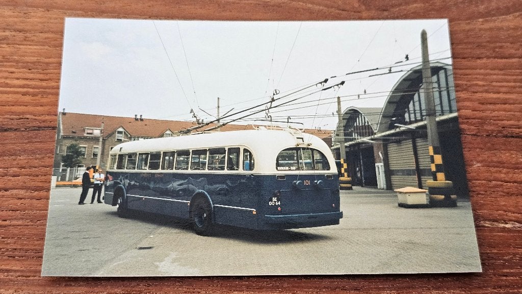 Foto BUS GVA Arnhem Trolleybus 101, Verzenden, Gebruikt, Bus of Metro, Overige typen
