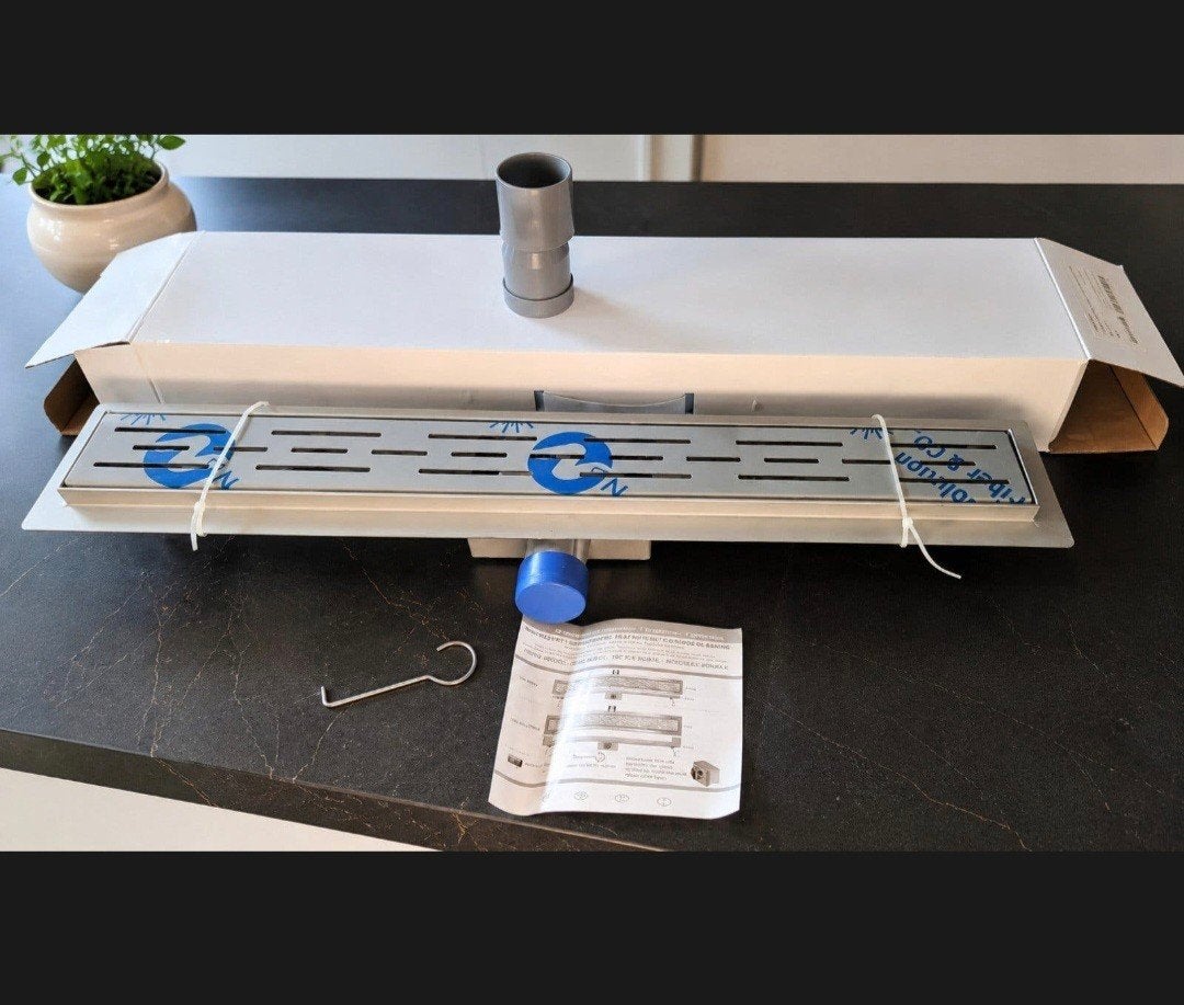 Nieuwe RVS Douchegoot - 60cm', Ophalen of Verzenden, Nieuw, Gezichtsbruiner, Minder dan 10 lampen