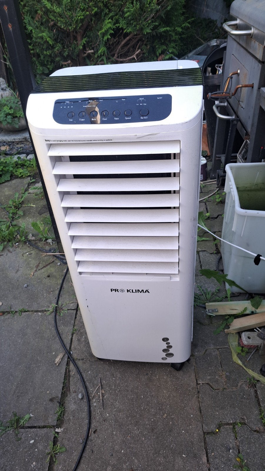Mobiele Air Cooler PR KLIMA - Koelt en Ventileert, Ophalen, Gebruikt, Minder dan 60 m³, 3 snelheden of meer