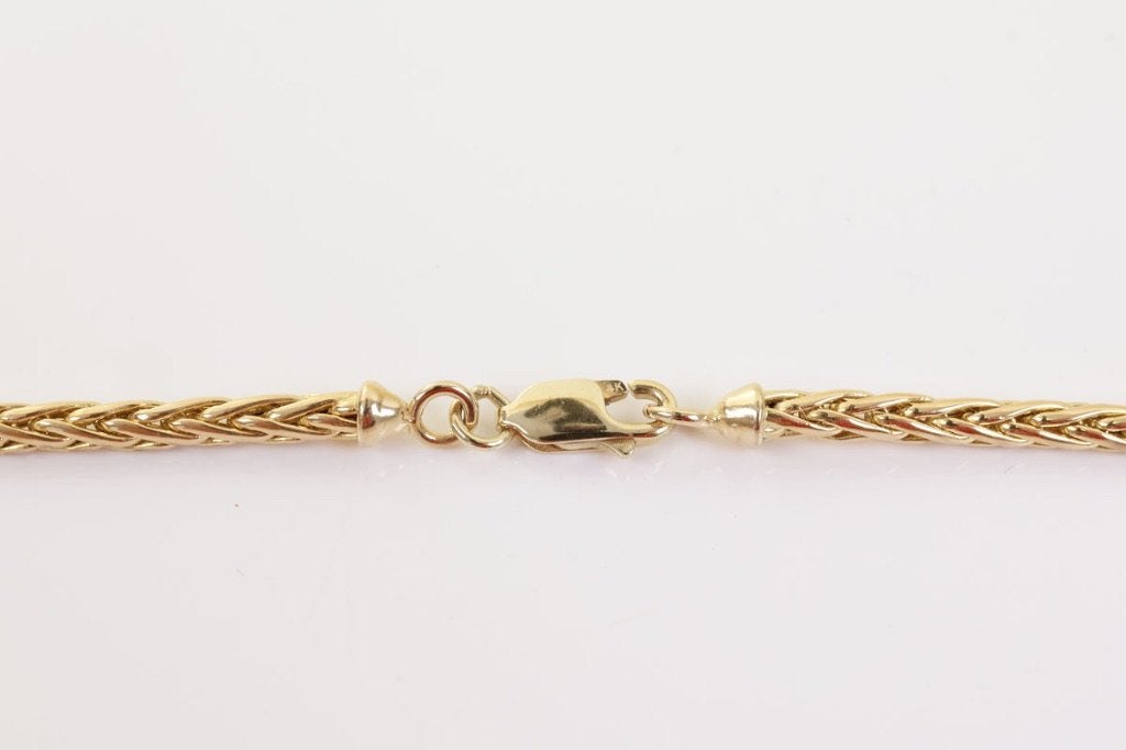 14 Karaat Gouden Vossenstaart Collier – 45 cm, Ophalen of Verzenden, Zo goed als nieuw, Goud, Goud