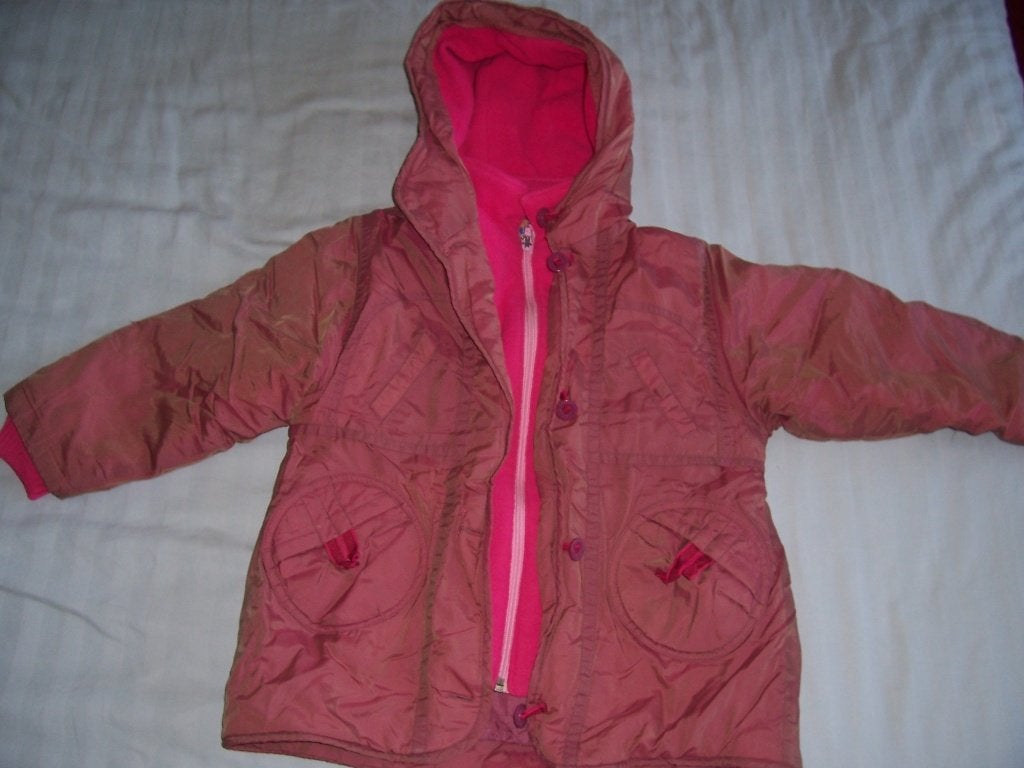 roze paarse jas merk co kids maat 110, Kinderen en Baby's, Gebruikt, C&A, Meisje, Ophalen of Verzenden