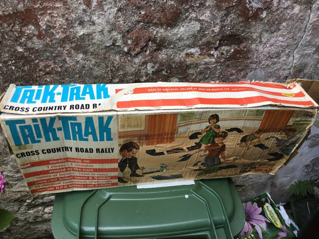 Triang Spot On - Trik Trak Set - Cross Country Road Rally, Ophalen of Verzenden, Gebruikt, Auto