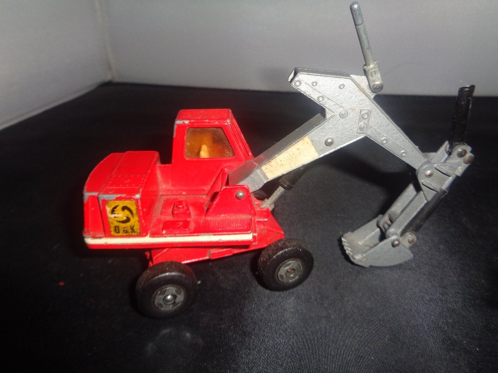 O&K 2 graaf machines loop of sloop, Ophalen of Verzenden, Gebruikt, Hijskraan, Tractor of Landbouw, Matchbox
