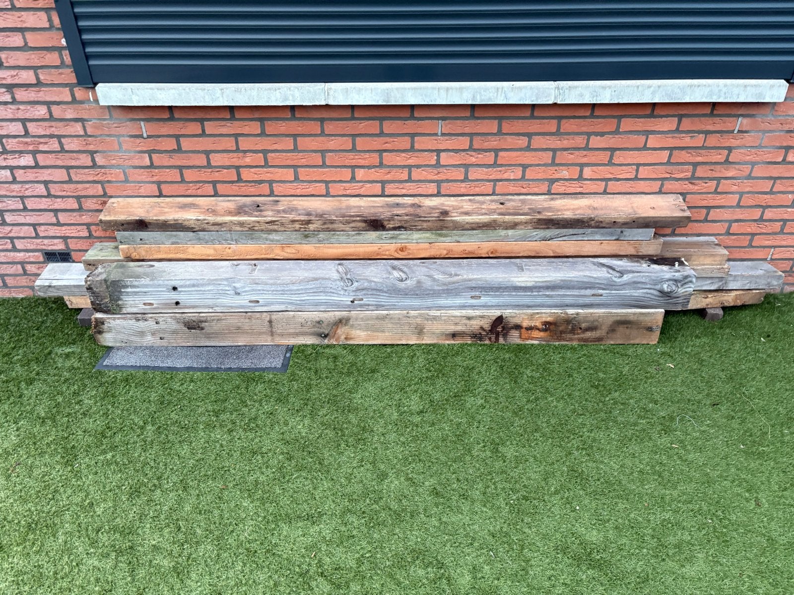 Douglas hout - Diverse balken en planken, Doe-het-zelf en Verbouw, Hout en Planken, Ophalen, Gebruikt, Balk, Overige houtsoorten