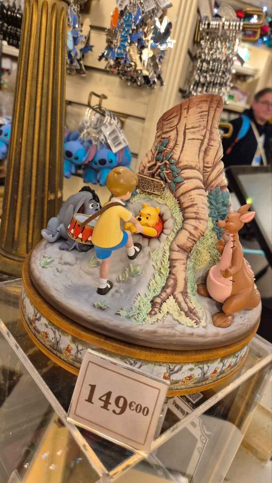 Disneyland Parijs Winnie the Pooh beeld, Ophalen of Verzenden, Winnie de Poeh of vrienden, Nieuw, Beeldje of Figuurtje