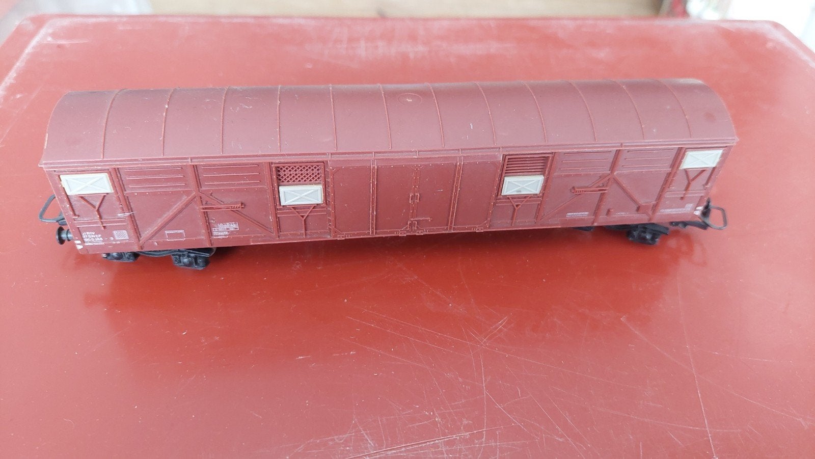 Diverse modelspoorbaan wagons en rails en 2 Locs (HO), Verzenden, Gebruikt, Trein, Schaalmodel