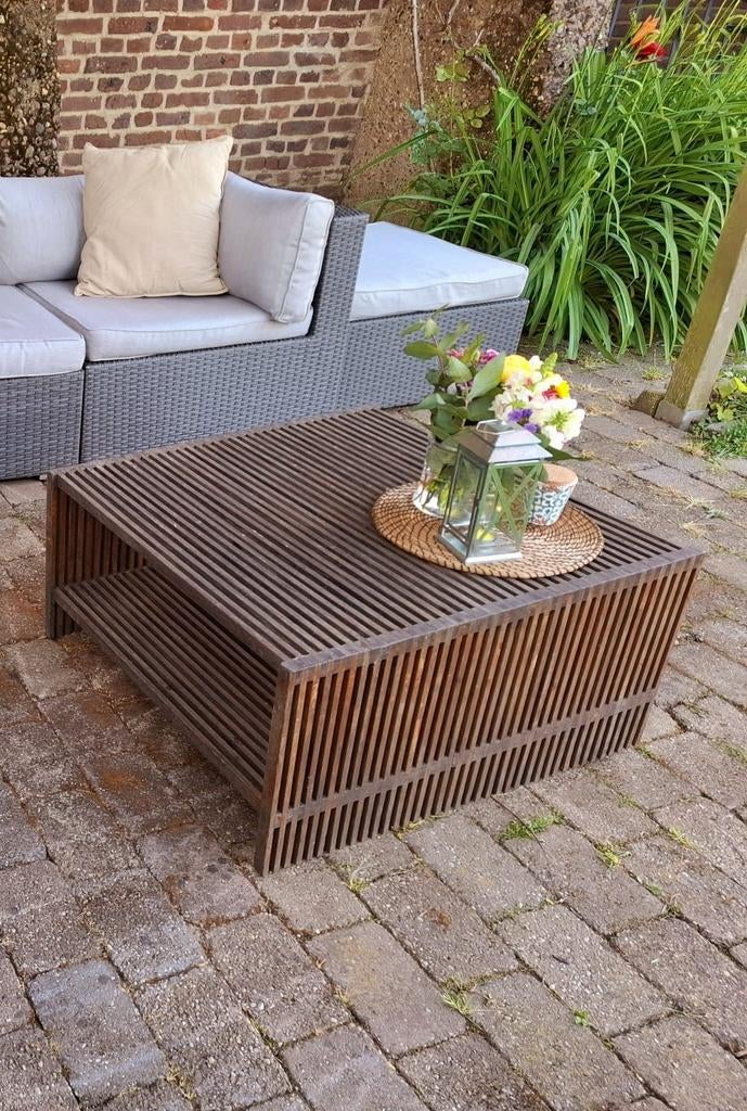 Teakhouten tuin/lounge tafeltje, Ophalen