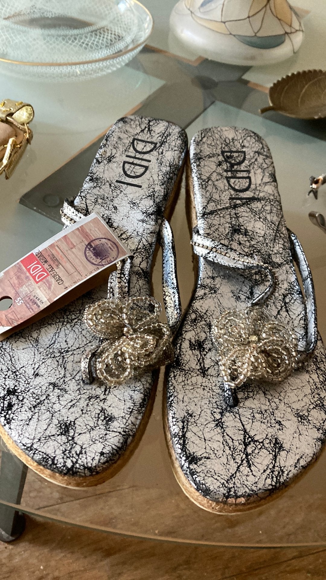 Didi slippers plateauzool nieuw 39, Kleding | Dames, Ophalen of Verzenden, Zo goed als nieuw