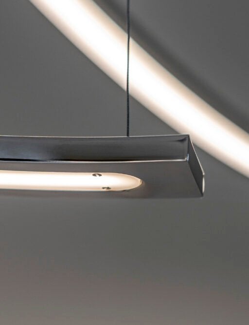 Led design hanglamp van Ilfari zwart twv € 575,00 st!, Huis en Inrichting, Lampen | Hanglampen, Ophalen of Verzenden, Nieuw, Flos Artemide Maretti Occhio Lodes Terzani Layer by Adje