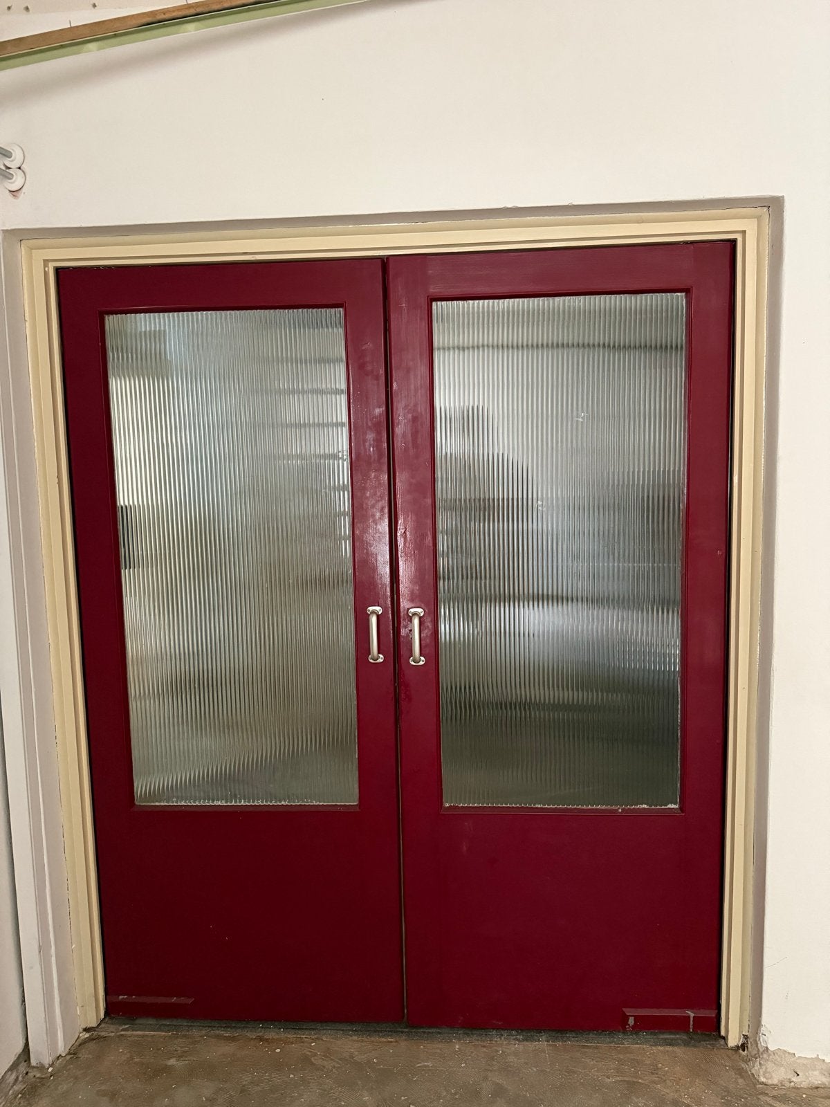 Twee open slaande deuren met enkel glas, Doe-het-zelf en Verbouw, Deuren en Horren, 100 tot 120 cm, Gebruikt, Binnendeur, Ophalen of Verzenden