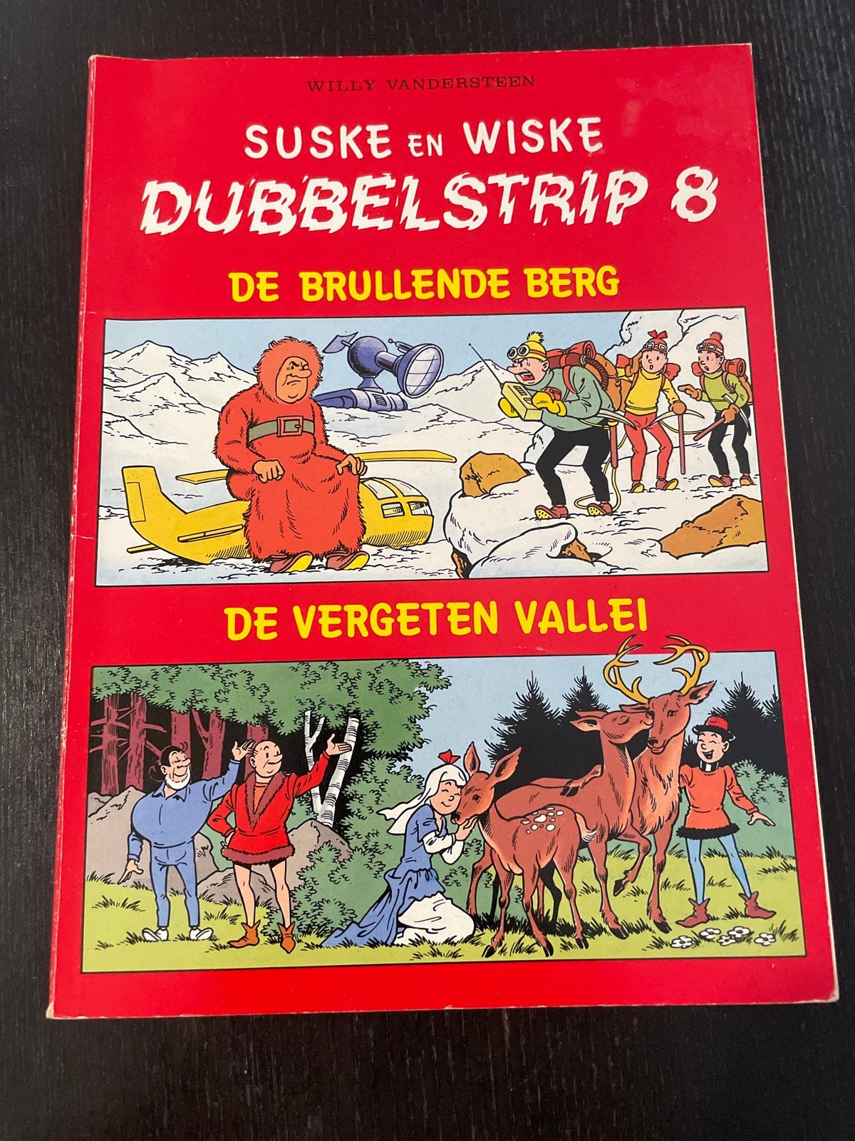 Suske en Wiske Dubbelstrip 8: De Brullende Berg / De Vergete, Eén stripboek, Ophalen, Gelezen