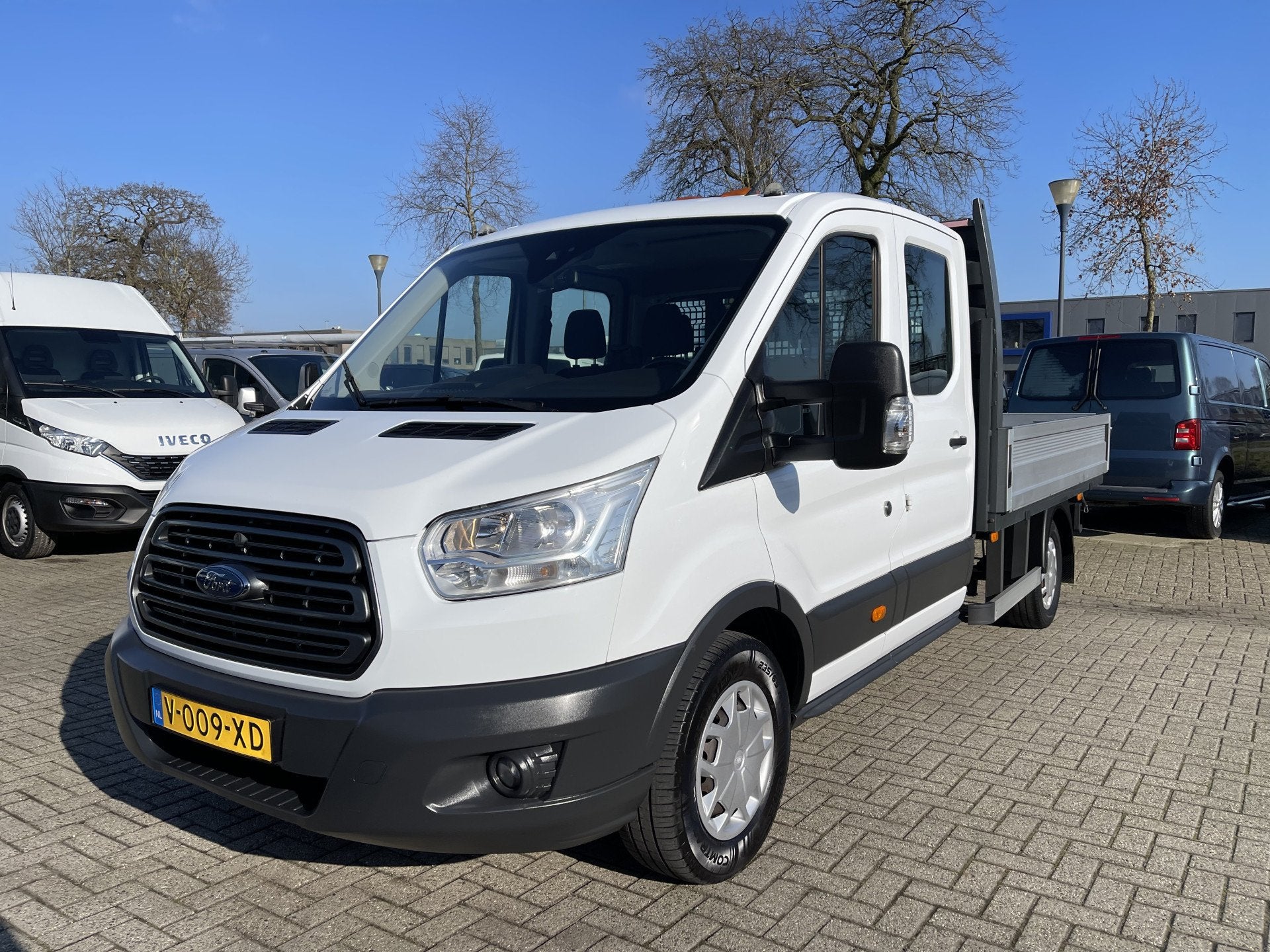 Ford Transit 350 2.0 TDCI L3H1 DC 7 persoons pickup / vaste, Auto's, Ford, Voorwielaandrijving, 4 cilinders, Met garantie (alle)