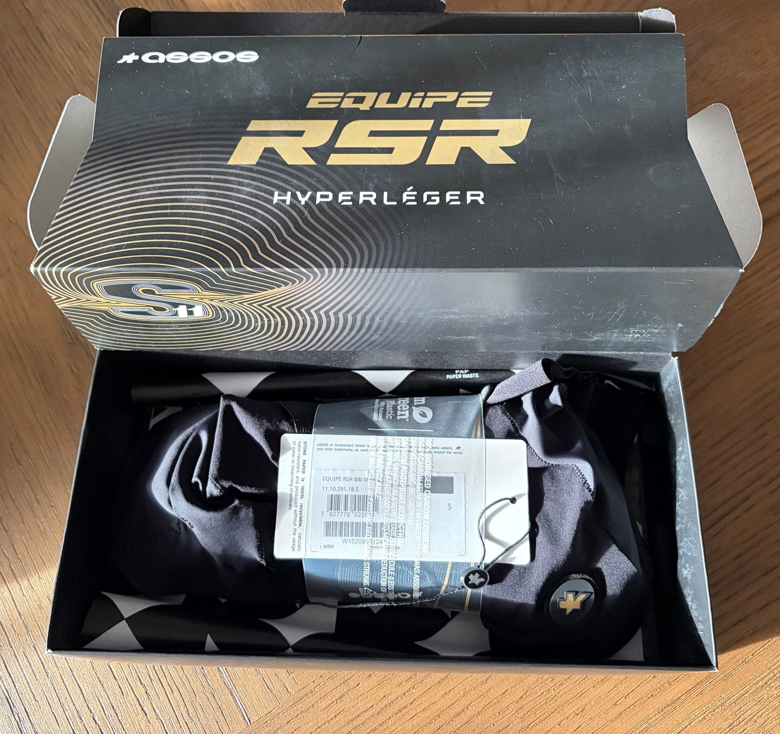 Assos Equipe RSR bibshorts S11, Fietsen en Brommers, S, Heren, Ophalen of Verzenden, Zo goed als nieuw