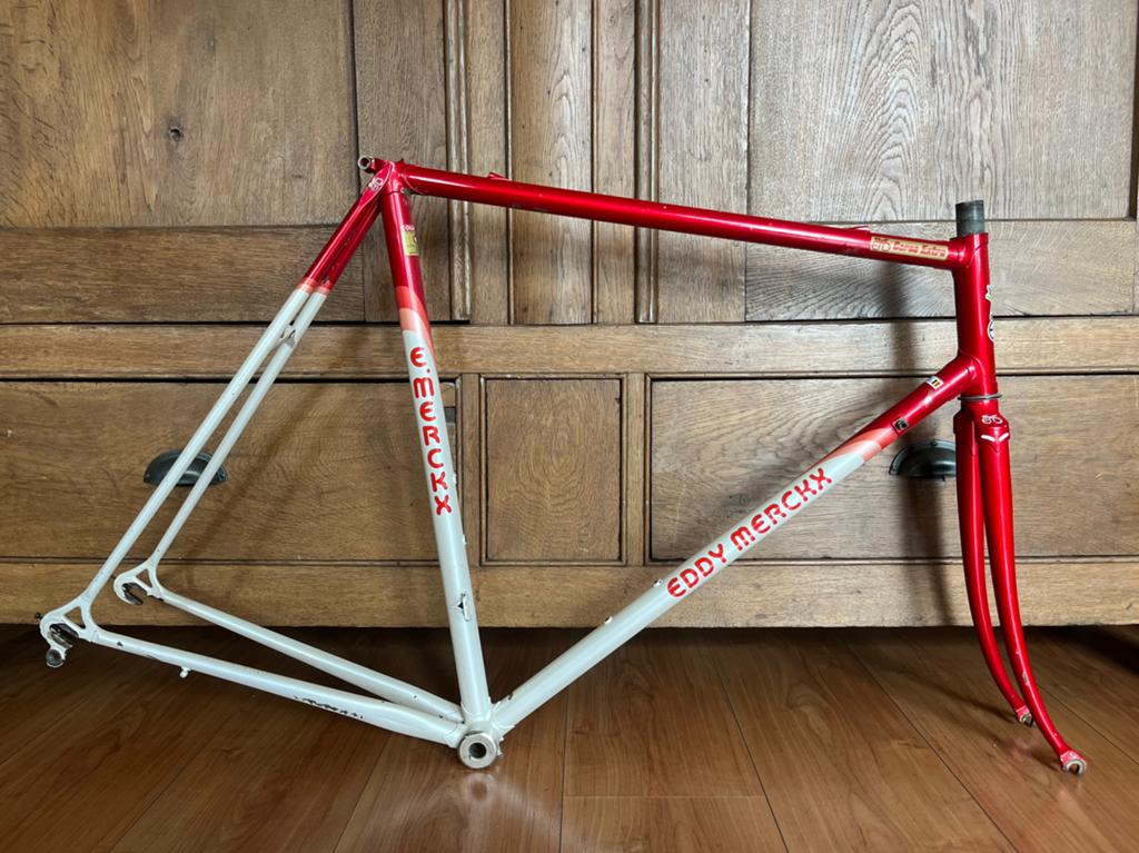Vintage Eddy Merckx Corsa Extra frame (Teve Blad) Campagnolo, Fietsen en Brommers, Fietsonderdelen, Gebruikt, Frame, Staal, Racefiets