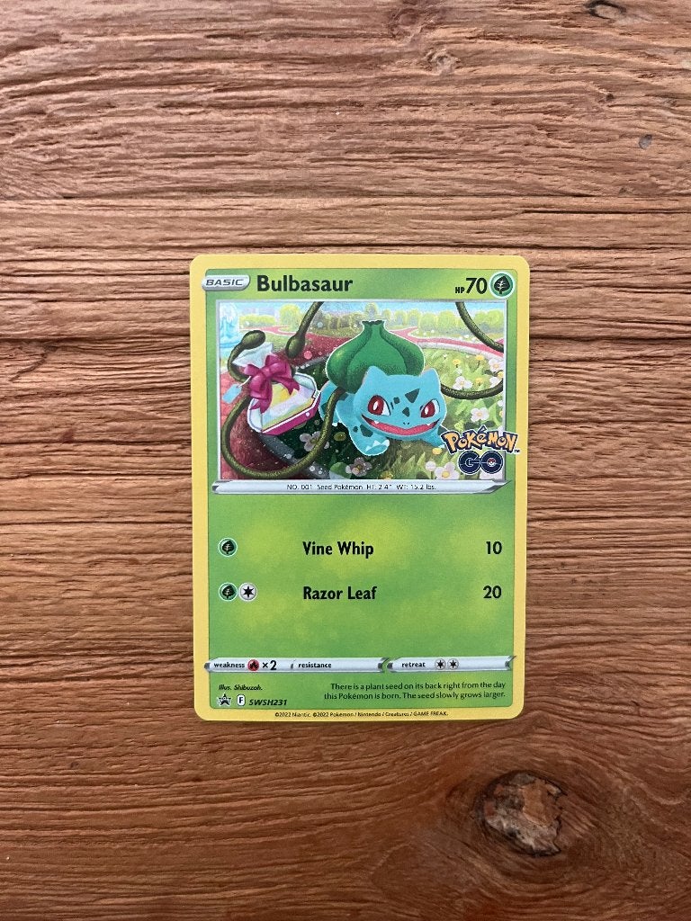 Bulbasaur #SWSH231 Pokemon Promo, Ophalen of Verzenden, Zo goed als nieuw, Losse kaart