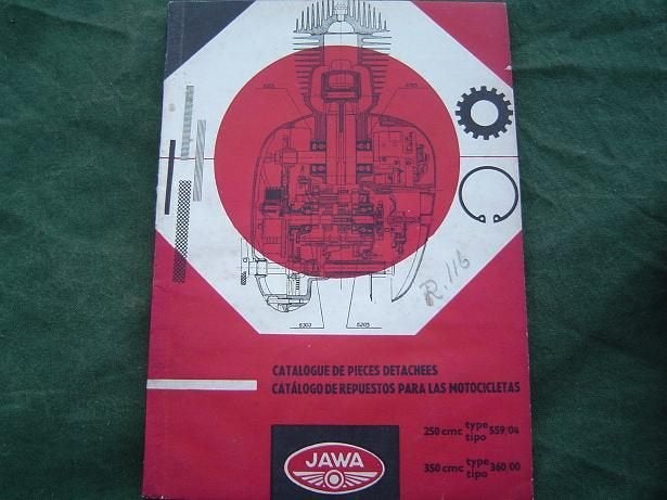 JAWA 250cc 350cc typ 559 360 catalogue de pieces detachees, Motoren, Ophalen of Verzenden, Overige merken