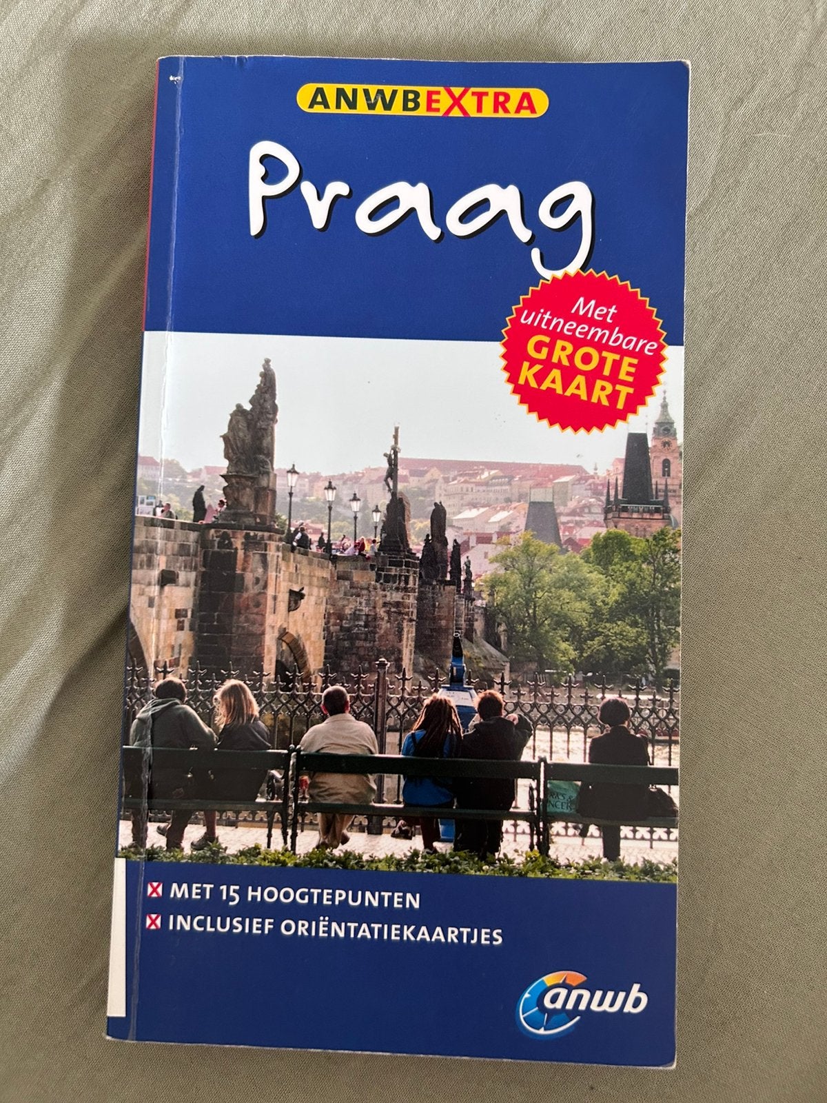 Praag ANWB Gids met grote kaart reisgids, Walter M. Weiss, Europa, Ophalen of Verzenden, Zo goed als nieuw