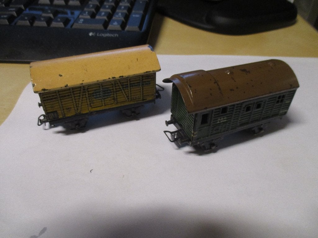 Marklin opknappers oude goederenwagons no 390 en 382, NVT, Wisselstroom, Gebruikt, Wagon
