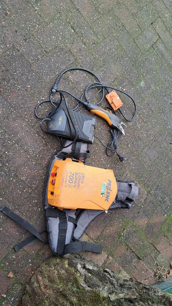 Pellenc treelion takken/snoei schaar met accu en lader, Gebruikt, Treelion, Pellenc, Ophalen of Verzenden