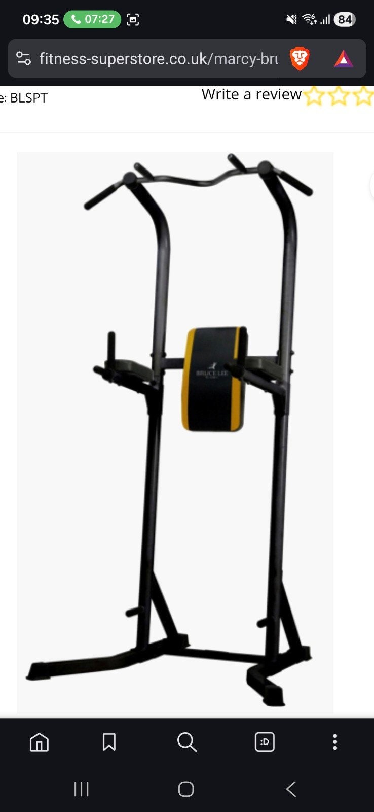 Bruce Lee Signature Power Tower - Tunturi, Ophalen, Gebruikt, Armen, Overige typen