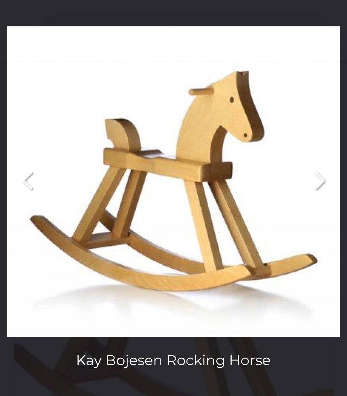 Kay Bojesen Schommelpaard - Klassiek Beukenhout Design, Ophalen, Zo goed als nieuw, Rij- of Hobbelspeelgoed