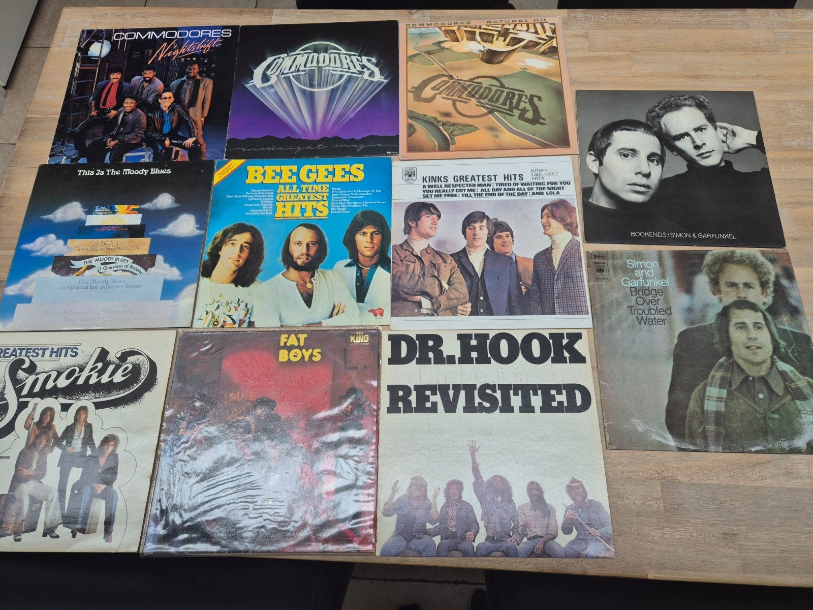Diverse LP's: Simon & Garfunkel, Bee Gees, Dr. Hook, Smokie, LP, Gebruikt, Pop, Ophalen of Verzenden