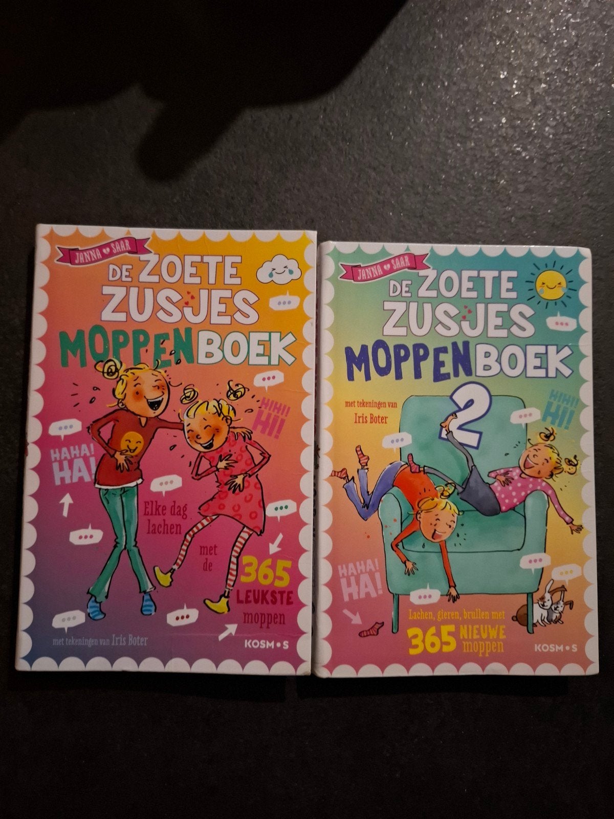 De Zoete Zusjes Moppenboek 1 & 2, Ophalen of Verzenden, Zo goed als nieuw, Janna de Lussanet, Fictie algemeen
