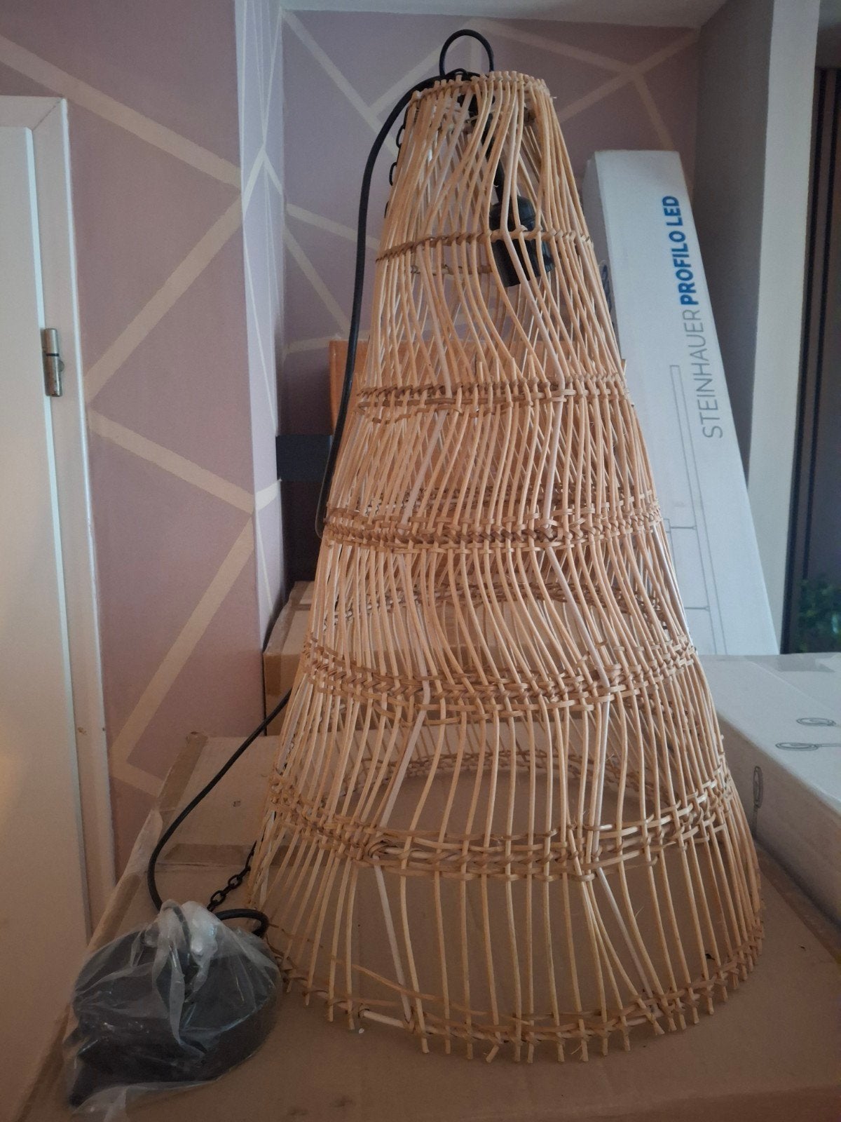Rotan hanglamp - Diverse modellen, Huis en Inrichting, Ophalen of Verzenden, Nieuw, Natuurlijk materiaal, Bohemian, Scandinavisch, Natuurlijk