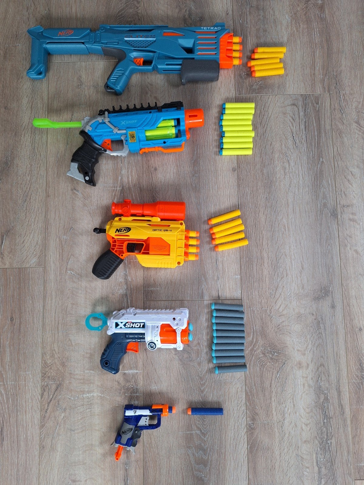 Nerf en X-Shot Blaster Set met Darts, Ophalen of Verzenden, Gebruikt
