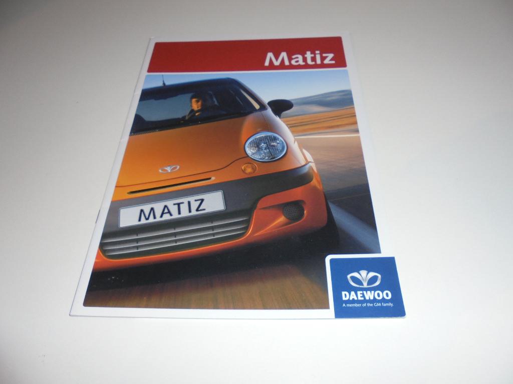 brochure Daewoo Matiz  2004, Ophalen of Verzenden, Nieuw, Overige merken