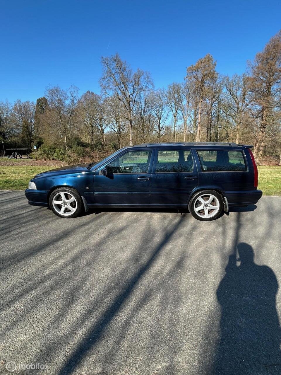 Volvo V70 2.4 R AWD, Auto's, Gebruikt, Zwart, Blauw, Alcantara