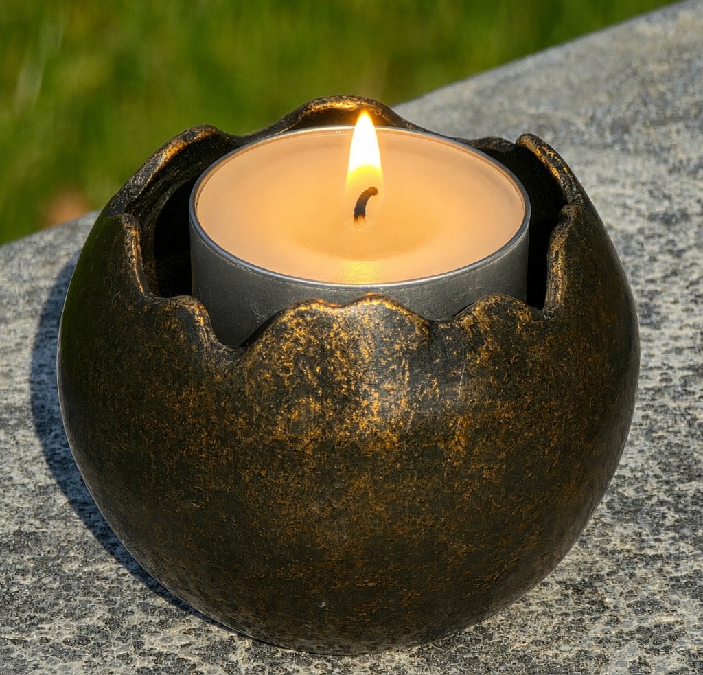 URN MET WAXINEHOUDER / mini urn / asurn, Nieuw, Info@huisentuindecoratiemarie.nl, Huis en tuin decoratie marie, Peize