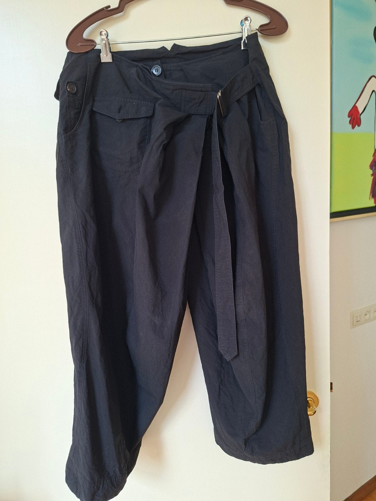 Aparte rundholz broek m, Verzenden, Zwart, Maat 46/48 (XL) of groter, Zo goed als nieuw