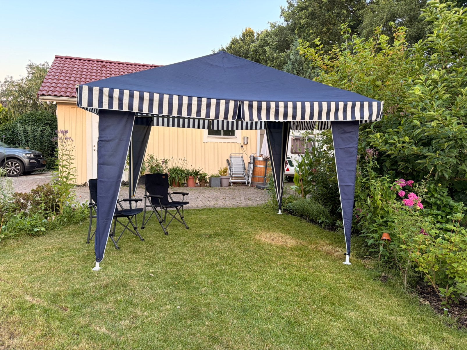Luxe partytent, Tuin en Terras, Partytenten, Ophalen, Partytent, Minder dan 4 meter, Zo goed als nieuw