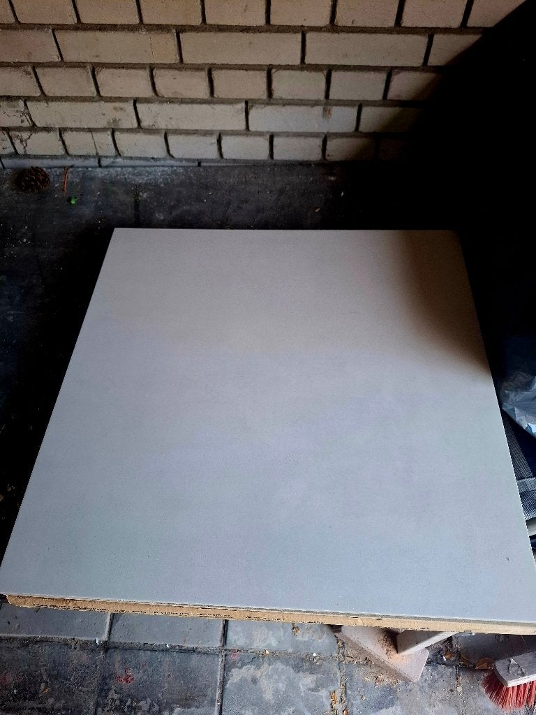 7 nieuwe lichtgrijze vloertegels 60x60, Ophalen, 60 cm of meer, Nieuw, Minder dan 5 m²