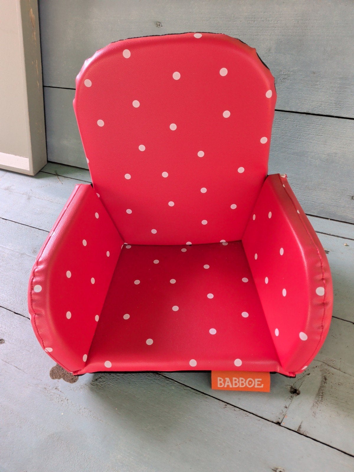 Babboe zitje voor bakfiets - Rood met witte stippen, Ophalen, Minder dan 20 kg, Overige typen, Gebruikt