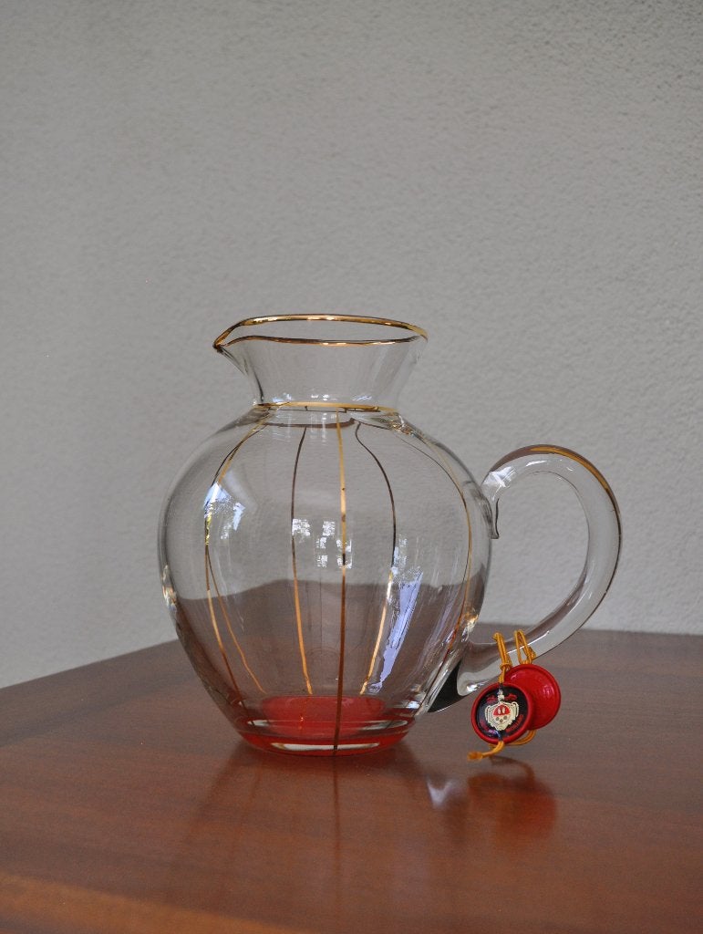 Vintage Franse Beaune Wijn Karaf Glas 20 cm NIEUW, Ophalen