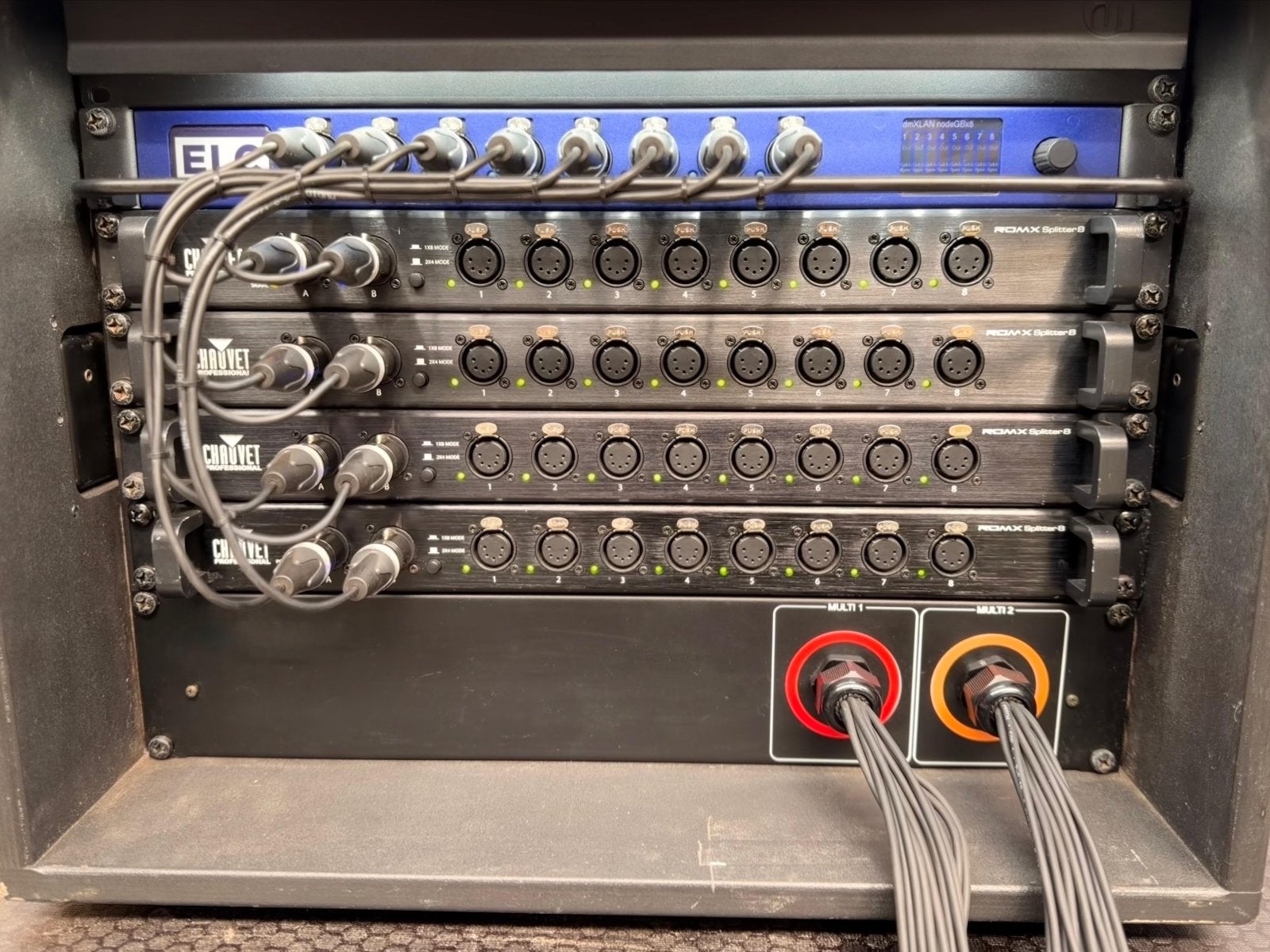 16x Chauvet PRO Splitter 8 DMX Splitter, Ophalen of Verzenden, Zo goed als nieuw, Licht