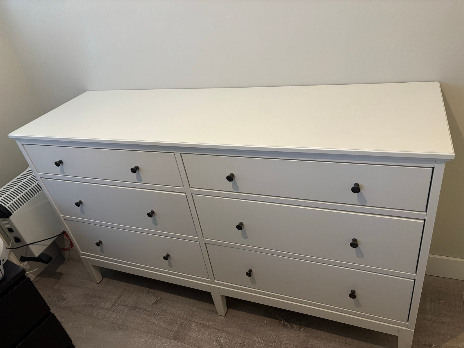 Witte ladekast / commode ikea idanas 6 laden, Ophalen, 5 laden of meer, 150 tot 200 cm, Zo goed als nieuw