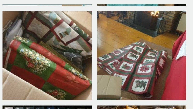 plastic vilt kerstkleden ook stoffen kerstkleden rood groen, Ophalen