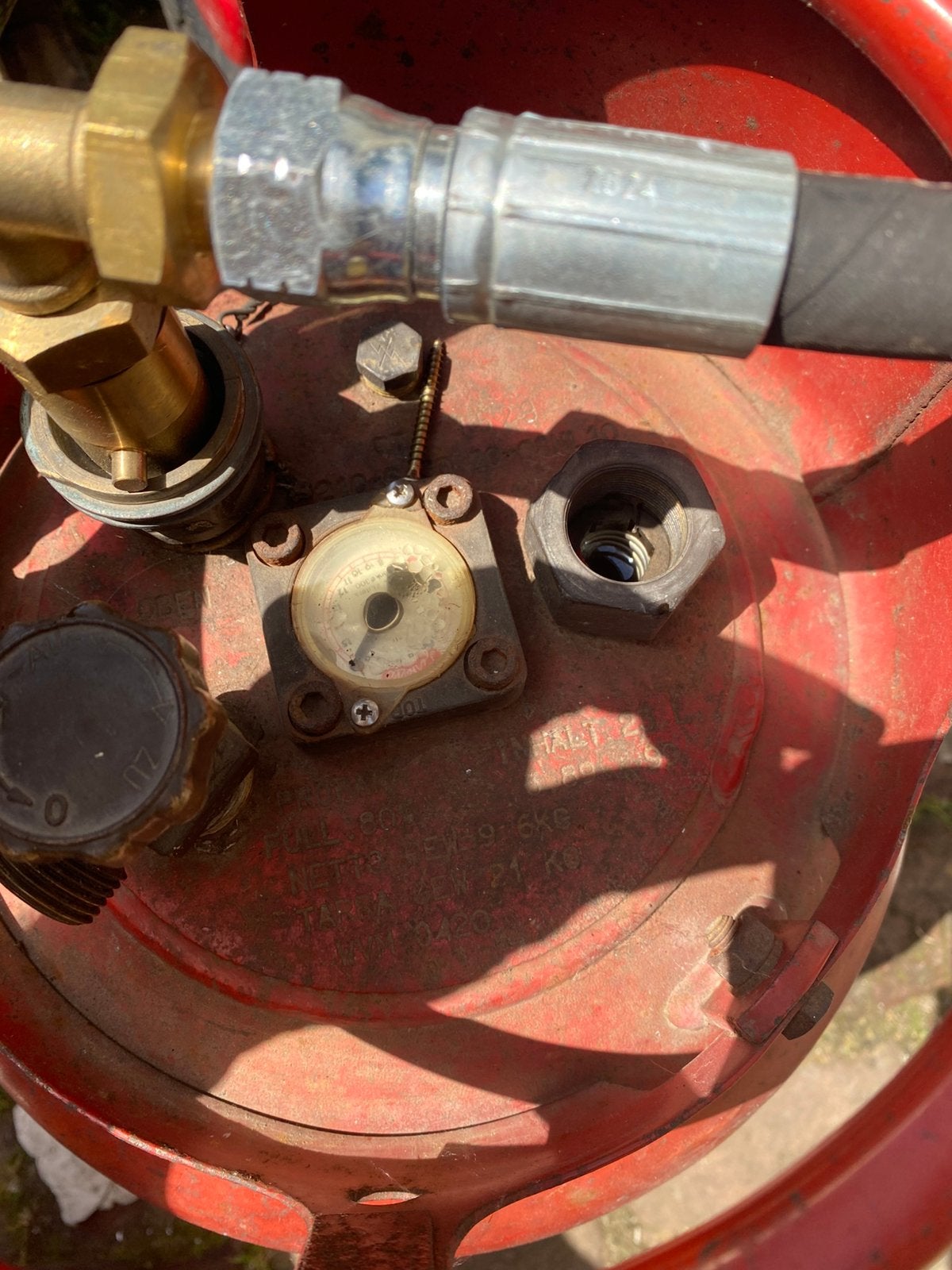 Lpg gasfles, Ophalen