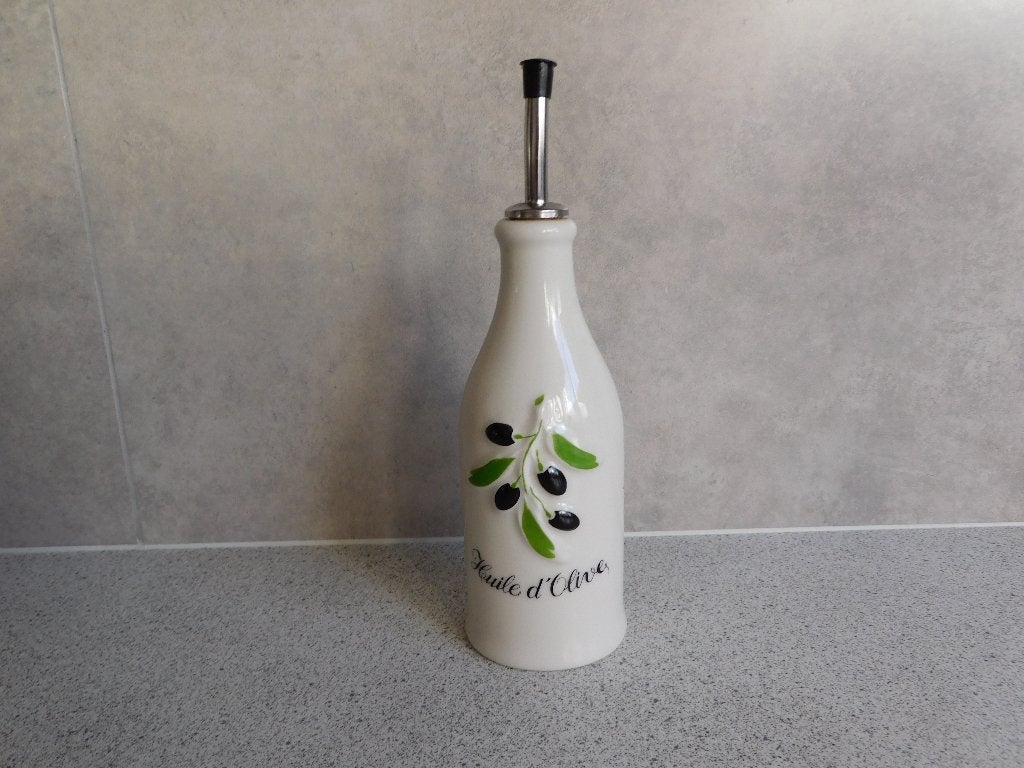 Fles 17,5 cm. 300 ml. Huile d'Olive Revol France, Overige merken, Keramiek, Overige typen, Ophalen of Verzenden