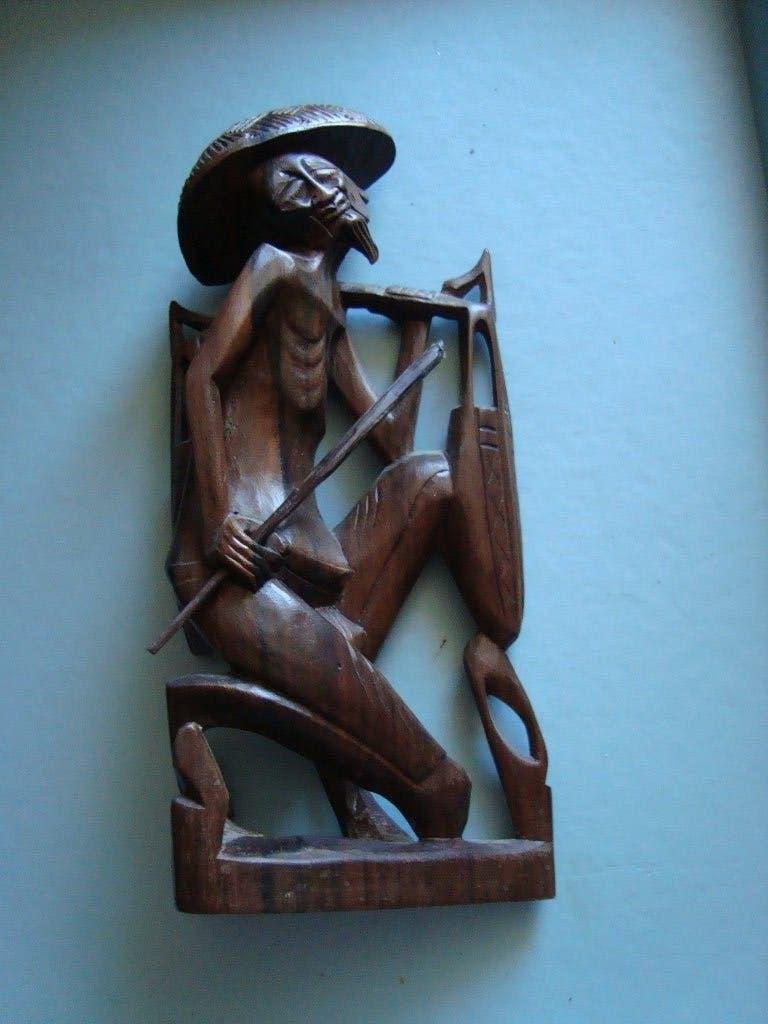 Houtsnijwerk, Antiek en Kunst, Kunst | Beelden en Houtsnijwerken, Ophalen of Verzenden, Hout, Houtsnijwerk