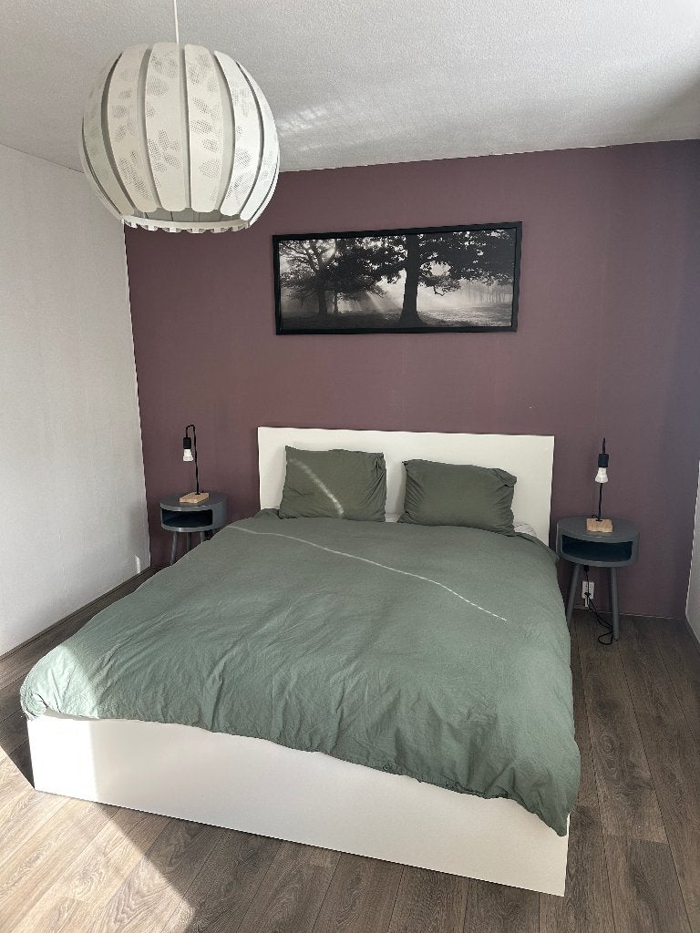 Ikea bed Malm met lades, Ophalen, Gebruikt, Wit, Tweepersoons