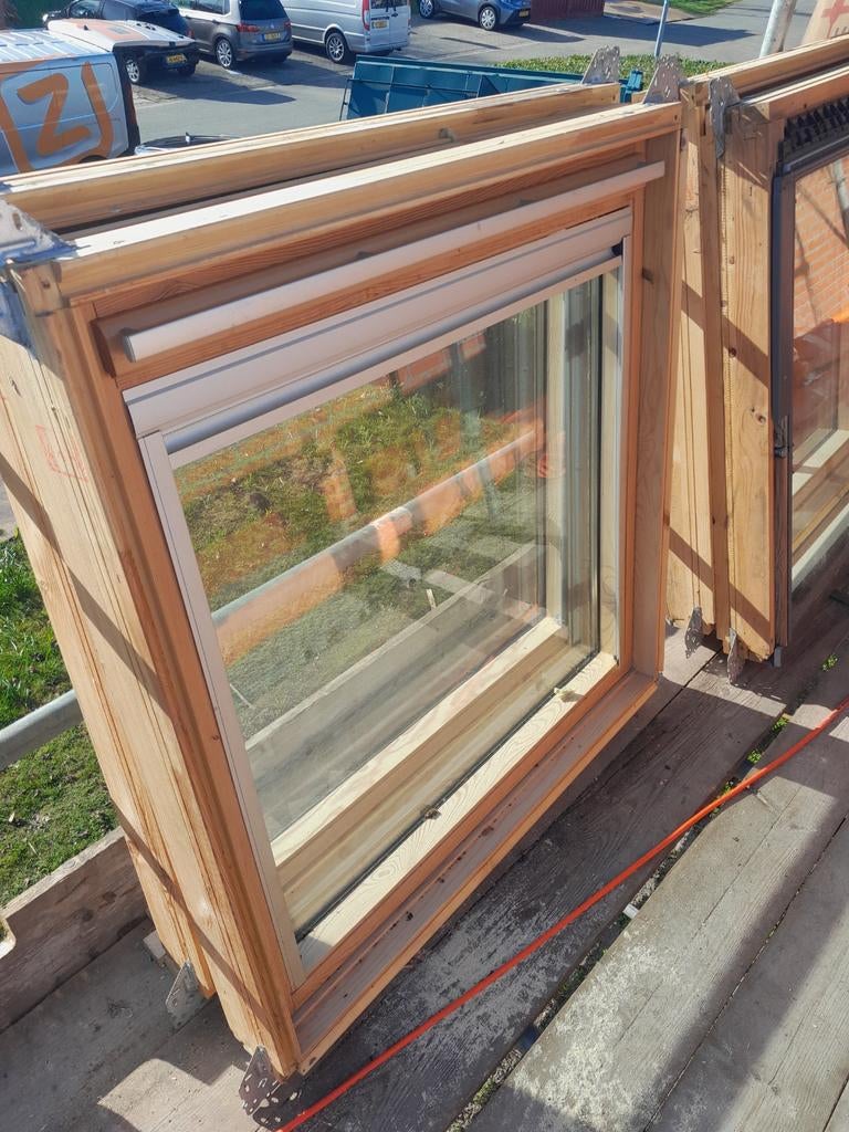 114x118 velux dakramen, Doe-het-zelf en Verbouw, Glas en Ramen, Ophalen, Gebruikt, 80 tot 120 cm, 80 tot 120 cm