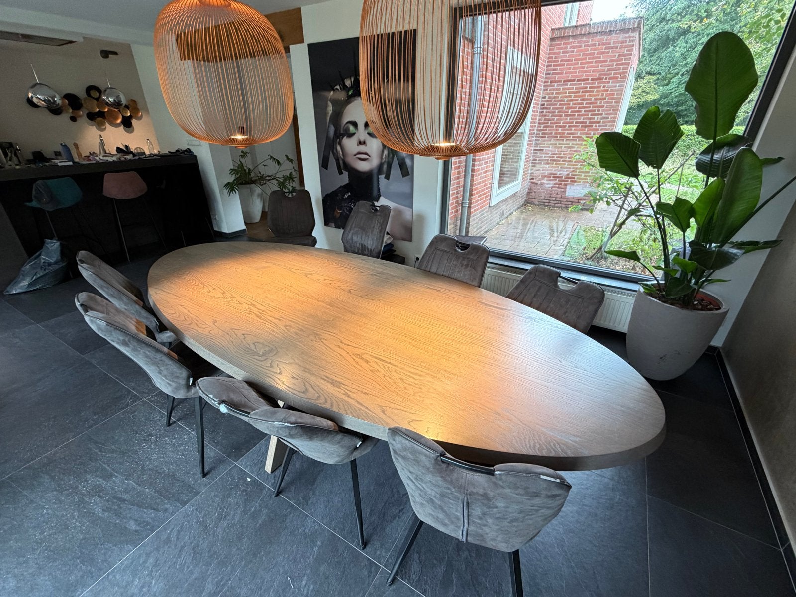 Piet Boon Collection IDS Ovale Eettafel - Eikenhout 285cm, Ophalen, Gebruikt, 100 tot 150 cm, Eikenhout
