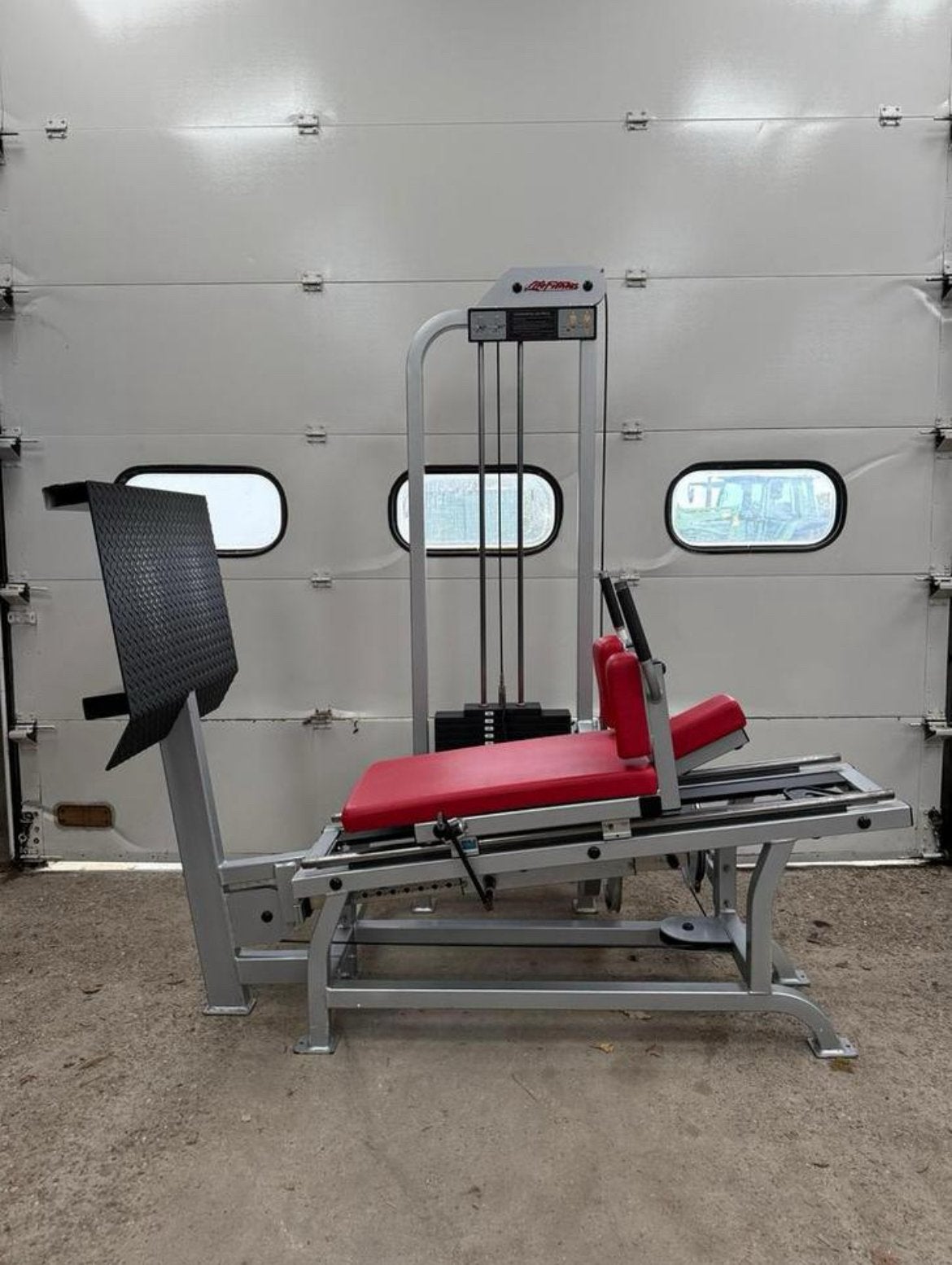 Life Fitness pro 1 hacksquat / legpress / leg press, Sport en Fitness, Ophalen, Benen, Gebruikt, -