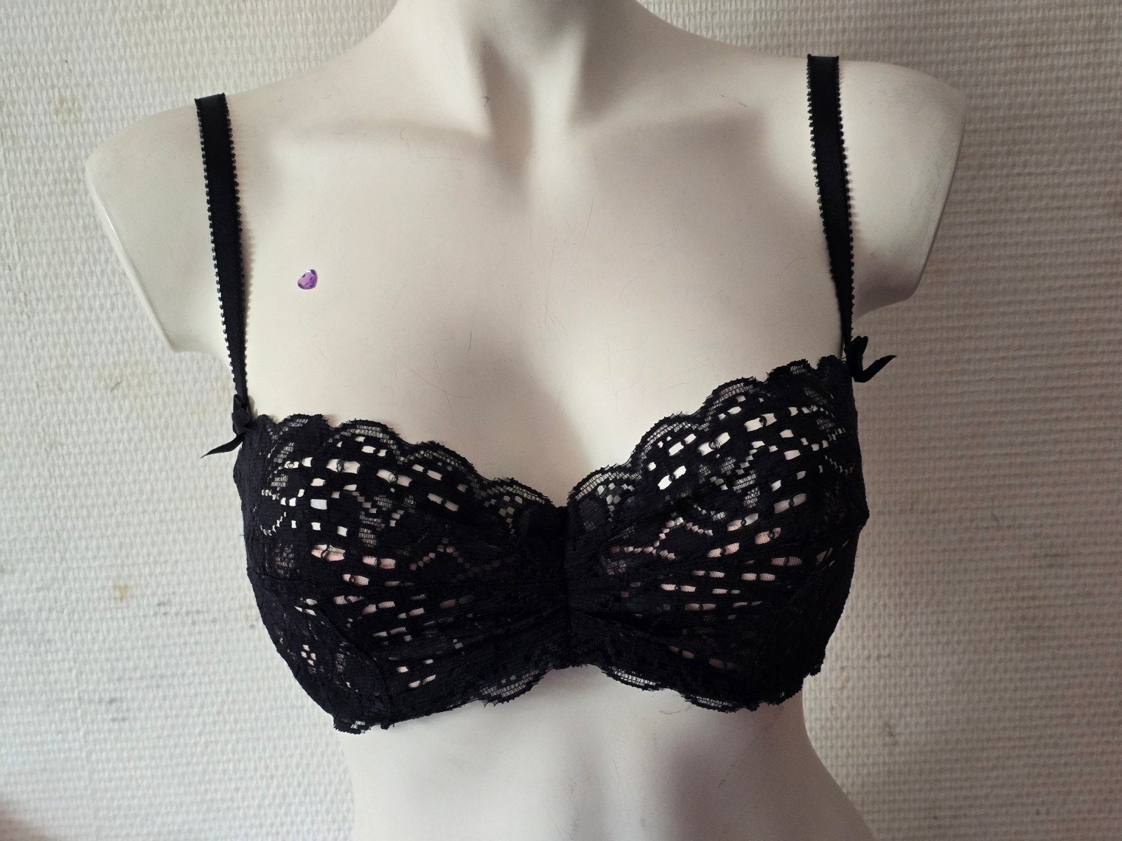 L'Agent by Agent Provocateur Zwarte Kanten BH E75, L'Agent, Ophalen of Verzenden, Zwart, BH